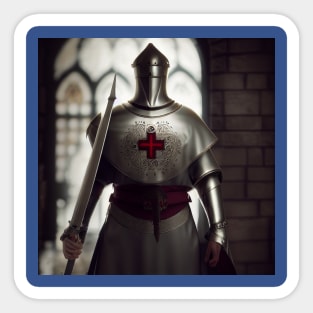 Knights Templar in The Holy Land Sticker